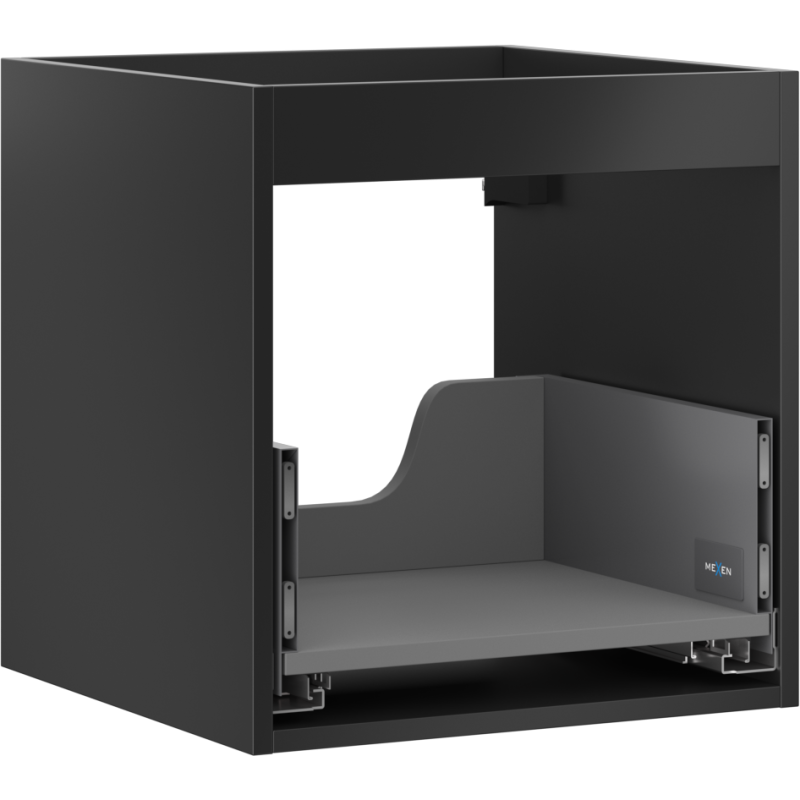 Mexen Box-A korpus szafki podumywalkowej 45 cm, 1 szuflada, czarny mat - 91AX0-0450-470-1-71