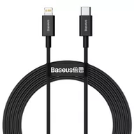 Kable USB - Baseus Superior kabel USB Typ C - Lightning do szybkiego ładowania Power Delivery 20 W 2 m czarny (CATLYS-C01) - miniaturka - grafika 1