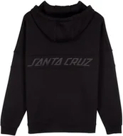 Bluzy męskie - bluza męska SANTA CRUZ TONAL STRIP PANEL ZIP HOOD Black - miniaturka - grafika 1