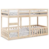 Łóżka dla dzieci i młodzieży - Łóżko piętrowe, 80x200 cm, lite drewno sosnowe Lumarko! - miniaturka - grafika 1