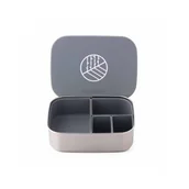 Zestawy naczyń dla dzieci - ECO RASCALS Klasyczny Lunch Box Bento szary - miniaturka - grafika 1