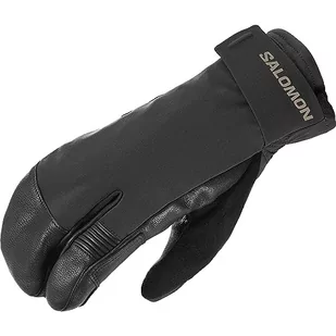 SALOMON Qst Paw Gore-Tex unisex wodoodporne rękawiczki narciarskie, snowboard, wędrówki, trwały uchwyt, ochrona przed warunkami atmosferycznymi i trwałe ciepło, Czarny, M - Rękawiczki - miniaturka - grafika 1