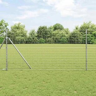 Lumarko Ogrodzenie z słupkami Srebrny 1 x 10 m Stal - Ogrodzenia Lumarko Ogrodzenie z słupkami Srebrny 1 x 10 m Stal - Ogrodzenia - miniaturka - grafika 1