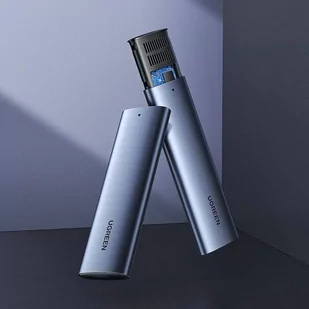 Ugreen kieszeń na dysk SSD M.2 obudowa dysku USB 3.2 Gen 2 (SuperSpeed USB 10 Gbps) + kabel USB Typ C 0,5m szary (CM400 10902) - Kable USB - miniaturka - grafika 2