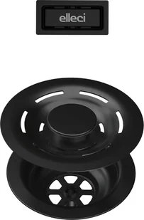 Odpływ FLOW PRO czarny z przelewem - Syfony - miniaturka - grafika 1