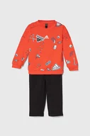 Komplety dla niemowląt - adidas dres niemowlęcy kolor czerwony - miniaturka - grafika 1