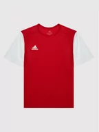 Koszulki sportowe męskie - Adidas Koszulka techniczna Estro 19 DP3215 Czerwony Regular Fit - miniaturka - grafika 1