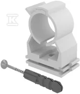 Kleje i inne preparaty budowlane - Nibco Uchwyt pojedynczy Nofix PVC-U 1/2-PVC-U" - miniaturka - grafika 1