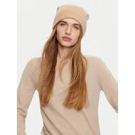 Czapki damskie - Czapka Liu Jo TF4297 MS55L Beżowy - miniaturka - grafika 1