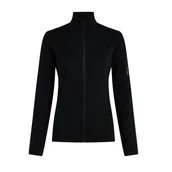 Bluzy damskie - Bluza damska Icebreaker Merino 300 RealFleece Descender LS Zip Black M - miniaturka - grafika 1