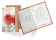 Kartki okolicznościowe i zaproszenia - KUKARTKA KUKARTKA Karnet Imieniny dalia brokat PR-371 PASS3140 - miniaturka - grafika 1