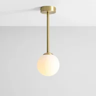 Lampy sufitowe - Aldex Przysufitowa lampa wisząca PINNE loftowa kula szklana do kuchni biała 1080PL_G40_S - miniaturka - grafika 1