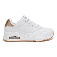 Buty sportowe damskie - Obuwie sportowe Skechers UNO 177094 WHT - miniaturka - grafika 1