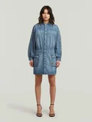 Sukienki - G-Star Sukienka dżinsowa w kolorze niebieskim - miniaturka - grafika 1