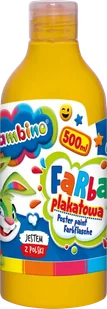 Farba plakatowa 500ml BAMBINO w butelce żółta - ST-Majewski - Przybory szkolne - miniaturka - grafika 1
