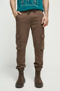 Spodnie męskie - Medicine jeansy męskie kolor brązowy - grafika 1