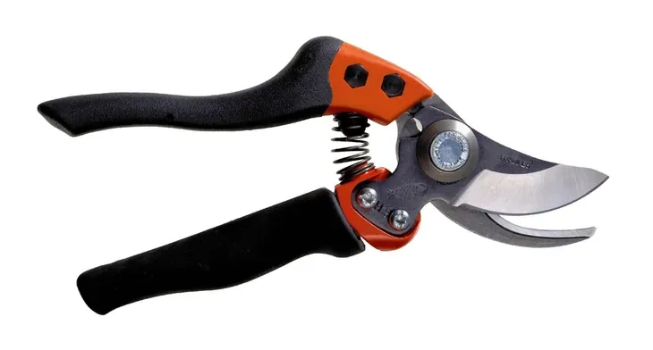 SEKATOR OGRODOWY metalowy RĘCZNY mini NOŻYCOWY