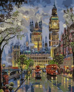 Artnapi 40x50cm Obraz Do Malowania Po Numerach Na Drewnianej Ramie - London Big Ben - Malowanie po numerach - miniaturka - grafika 1