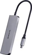 Huby USB - Hub USB Real-El type C Multifunction HUB USB 3.0 with HDMI CQ-700 Space Grey (EL123110002) - miniaturka - grafika 1