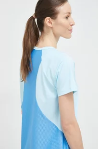 Roxy t-shirt treningowy See The Good kolor niebieski - Koszulki sportowe damskie - miniaturka - grafika 1