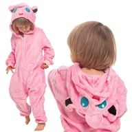Stroje karnawałowe - Piżama Dla Dzieci Strój Kigurumi Onesie Jiggly Puff Pokemon Różowy 115-125 - miniaturka - grafika 1
