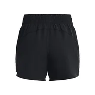 Spodenki damskie - Damskie Spodenki UNDER ARMOUR FLEX WOVEN SHORT 3IN 1376935-001 – Czarny - miniaturka - grafika 1