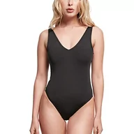 Stroje kąpielowe - Urban Classics Damski kostium kąpielowy z poliestru pochodzącego z recyklingu, z wysoką nogawką, Ladies Recycled High Leg, kostium kąpielowy, rozmiary XS - XL, czarny, M - miniaturka - grafika 1
