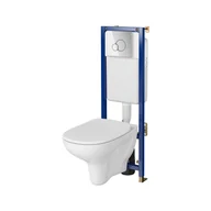Stelaże i zestawy podtynkowe do WC - Zestaw Podtynkowy Cersanit Miska Wc Arteco Stelaż Tech Line Base Chrom S701-627 - miniaturka - grafika 1