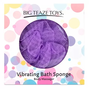 Big Teaze Toys Wibrująca gąbka do kąpieli Big Teaze Toys Bath Sponge Vibrating Fioletowy - Rękawice i gąbki do kąpieli - miniaturka - grafika 5