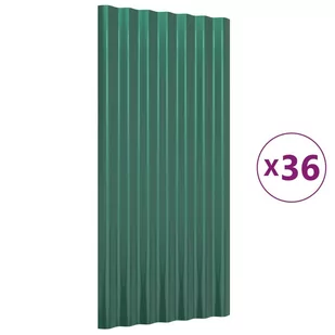 Lumarko Panele dachowe, 36 szt., malowana proszkowo stal, 80x36 cm 319138 VIDAXL - Pokrycia dachowe - miniaturka - grafika 3
