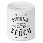 Skarbonki - Dla Dyrektora Skarbonka na Urodziny na Prezent z Nadrukiem ze Zdjęciem + Opakowanie na prezent (wzór 01) - miniaturka - grafika 1