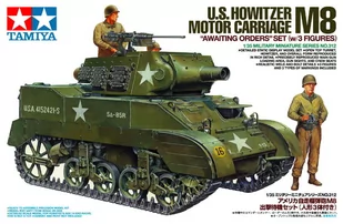 Tamiya U.S. Howitzer Motor Carriage M8 "Awaiting Orders" Set (w/3 Figures) 35312 - Akcesoria i części modelarskie - miniaturka - grafika 1