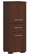Szafki łazienkowe - Szafka łazienkowa wolnostojąca: jedna szuflada, dwoje drzwiczek, trzy półki, kolor: wenge, wymiary mebla: szer. 30 cm, wys. 85 cm, gł. 30 cm - miniaturka - grafika 1