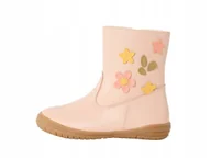Śniegowce damskie - FRIBOO RÓŻOWE ŚNIEGOWCE DZIECIĘCE KWIATOWE APLIKACJE 27 T6A - miniaturka - grafika 1