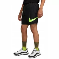 Spodenki męskie - KRÓTKIE SPODENKI NIKE MĘSKIE SZORTY KĄPIELOWE Z SIATECZKĄ CZARNE r. S - miniaturka - grafika 1