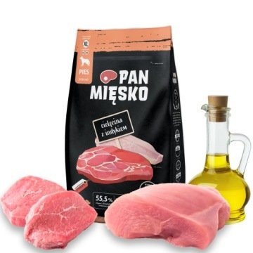 Sucha karma dla psa Pan Mięsko cielęcina z indykiem XL 3 kg  dorosłe psy