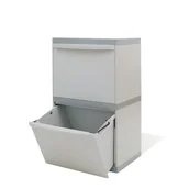 Kosze biurowe - B2B Partner Zestaw koszy na śmieci segregowane EKOMODUL, 2x 30 l 10113-02 - miniaturka - grafika 1