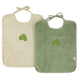 Śliniaki Xl 2-Pack - Aura Dinozaur Trixie Baby - Śliniaki i fartuszki - miniaturka - grafika 1