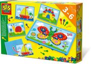 Tablice dla dzieci - Ses NL Tablica do układania mozaiek z kartami - miniaturka - grafika 1