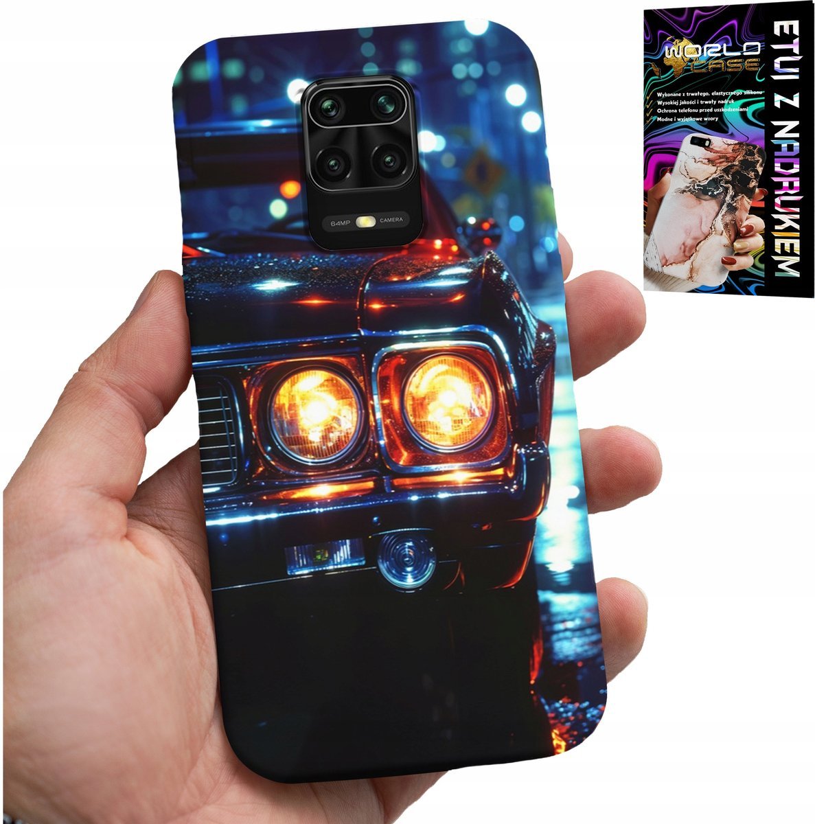 ETUI DO XIAOMI NOTE 9 PRO / 9S - KLASYCZNE AUTA KLASYKI MOTORYZACJI WZORY
