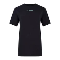 Koszulki i topy damskie - Berghaus Damska koszulka z krótkim rękawem Boyfriend Dolomites Mountain, czarna (Jet Black), 18 - miniaturka - grafika 1