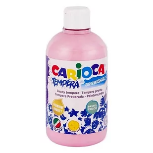 Farba TEMPERA CARIOCA KO027/42 500ml różowa pastelowa 1szt. /170-2588/ - Przybory szkolne - miniaturka - grafika 1