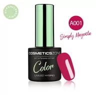 Lakiery hybrydowe - Lakier hybrydowy hipoalergiczny różowy magenta 7ml – Simply Magenta A001 - miniaturka - grafika 1