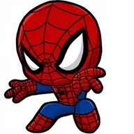 Naklejki na ścianę - Naklejka Uv Wypukła Ozdobna DTF UV Aplikacja Mały Spider Man - miniaturka - grafika 1