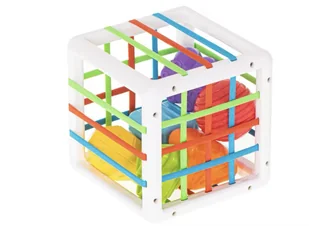 KOSTKA ELASTYCZNA SENSORYCZNA SORTER KSZTAŁTY KLOCKI 10 EL - Zabawki interaktywne dla dzieci - miniaturka - grafika 1