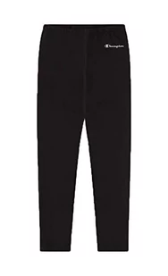 Champion Dziewczęce i dziewczęce Legacy American Classics-małe logo regularne legginsy, Czarny, 11-12 lat - Legginsy - miniaturka - grafika 1