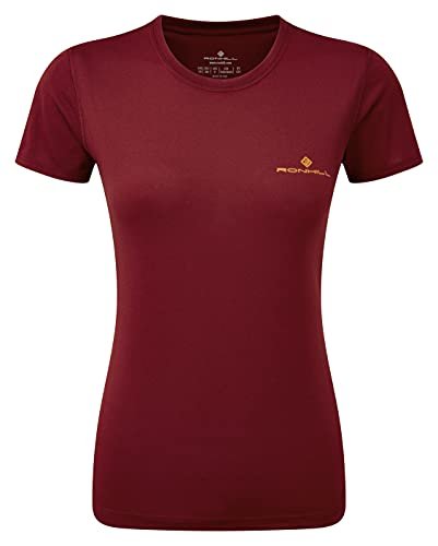 Ronhill Damska Koszulka Sportowa Core S/S S/S Czerwony Cabernet/wydma 4-8