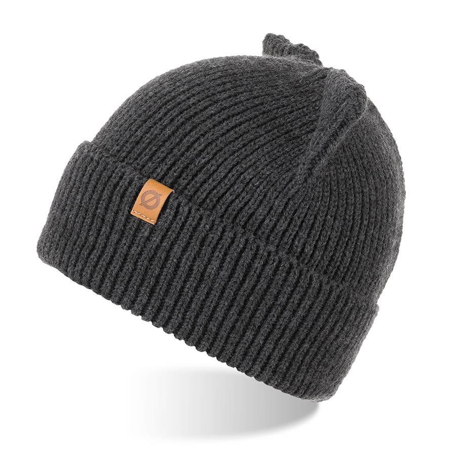 Zimowa czapka ciemnoszara cz13 brodrene