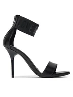 Sandały damskie - LOVE MOSCHINO Sandały JA16109G0MIE000A Czarny - miniaturka - grafika 1