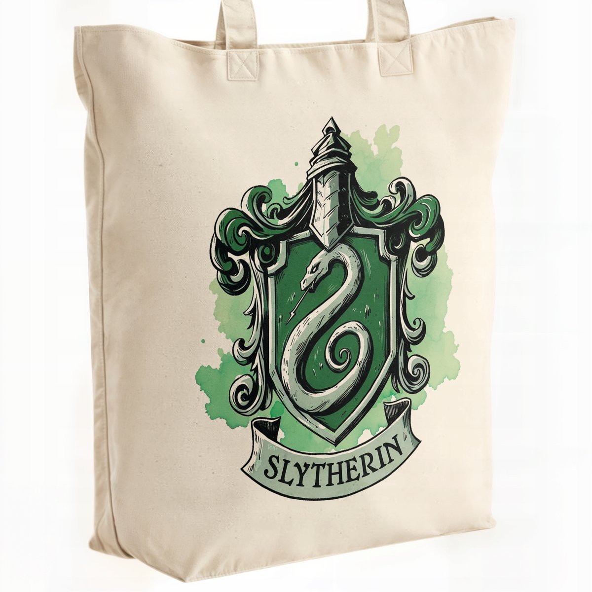Torba bawełniana premium Harry Potter Slytherin Dla Fanów Prezent